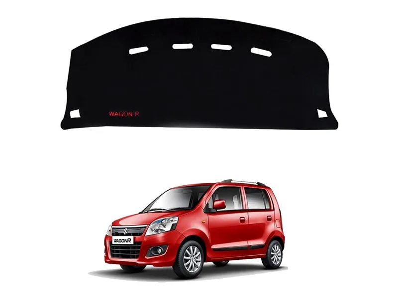 Suzuki Wagonr Dashboard Mat Velvet Non Slip Imported Quality China-Velvet Black Image-1