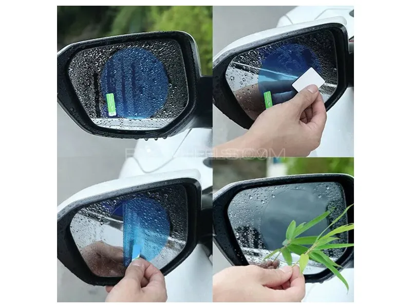 Anti Fog Anti Rain Water Repellent Film Side View Mirrors Glass Sticker Image-1