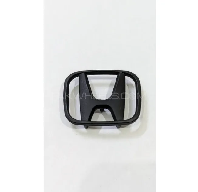 Mate Black Honda Steering Wheel Emblem logo - Monogram Image-1