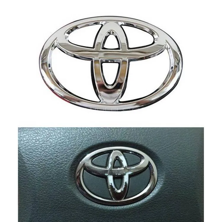 Toyota Corolla Steering Logo Emblem Chrome For 2009-2020 Image-1