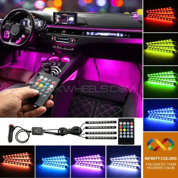 Car Atmosphere Light Remote Operated 36leds Image-1