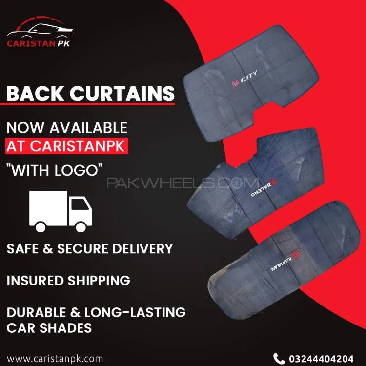 With & Without Logo Sunshades & Back Shades Available For Almost All Cars In Pakistan Image-1