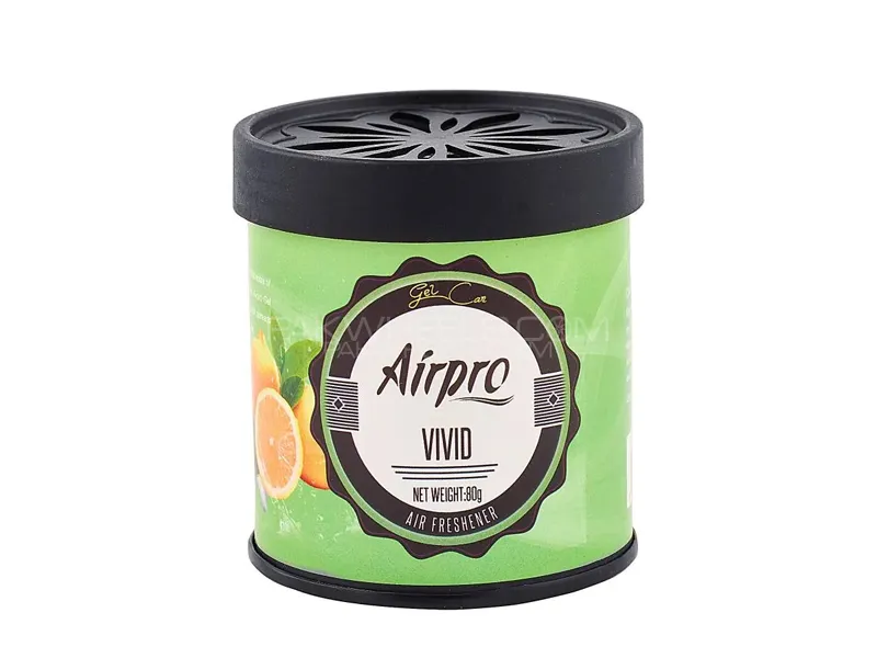 Airpro - Luxury Tin Can Gel Air Freshener Perfume Purifier- Vivid - for Car Home Office Cabin  Image-1