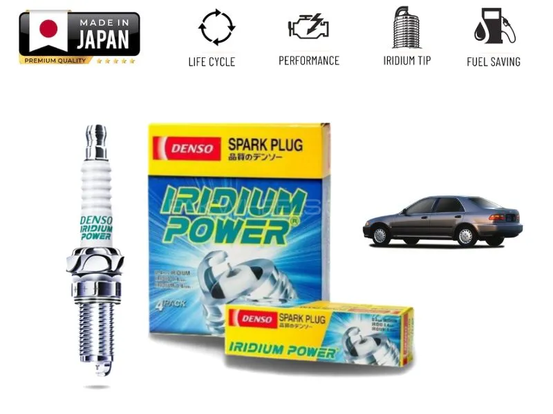Honda Civic 1992-1996 Denso Iridium Spark Plug - 4 Pieces Made in Japan Image-1