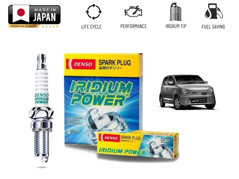 Suzuki Alto 2014-2024 (Japan Assembled) Denso Iridium Spark Plug - 3 Pieces Made in Japan Image-1
