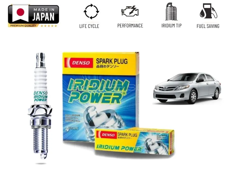 Toyota Corolla Xli 2008-2014 Denso Iridium Spark Plug - 4 Pieces Made in Japan Image-1