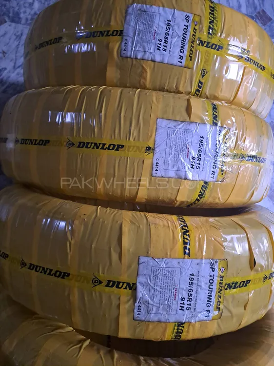 Dunlop195/65/R15 (1tyre price) +100 SHOPS ALL OVER PAKISTAN Image-1