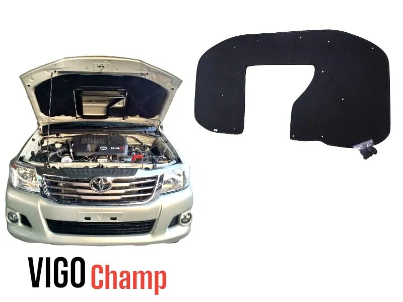 Toyota Hilux Vigo Champ 2014 Model | Bonnet Insulator for Heat Resistance & Sound Proofing - Turbo Image-1