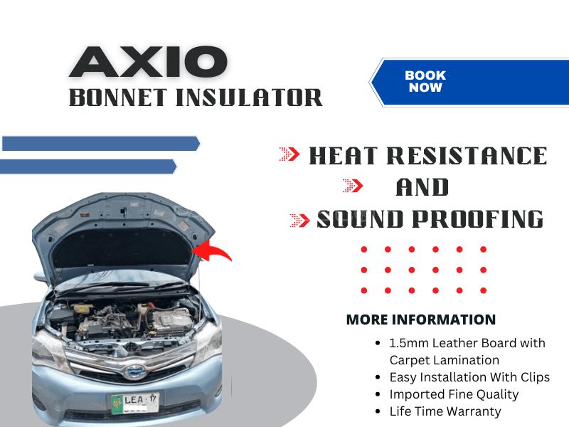 Toyota Axio | Bonnet Insulator For Heat Resistance & Sound Proffing | Clips Fitting