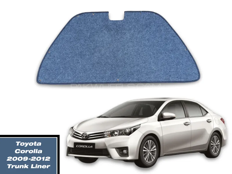 Trunk Liner with Clips for Toyota Corolla 2009-2012 | Toyota Corolla Digi Liner | Trunk Liner Namda