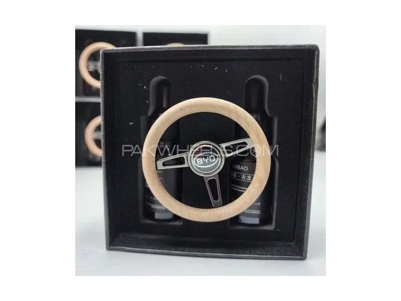 BYD Mini Steering Wheel Car perfume Long lasting Fragrance For AC Grill Circle Shape Air Conditioner Image-1