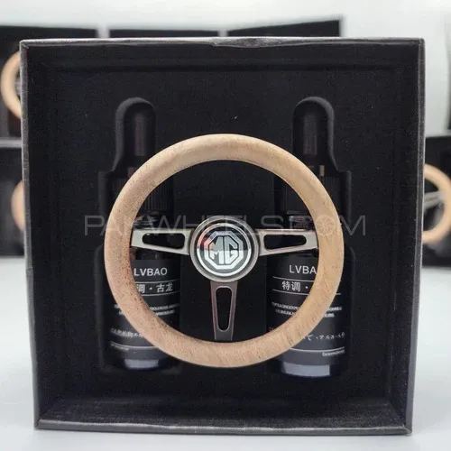 MG Mini Steering Wheel Car perfume Long lasting Fragrance For AC Grill Circle Shape Air Conditioner Image-1