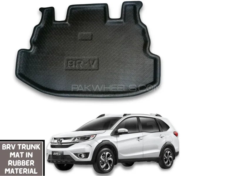 HONDA BR-V Trunk Mat Rubber Material | Trunk Tray for HONDA BR-V in Rubber Material