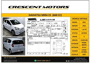 Daihatsu Mira L 2021 for Sale