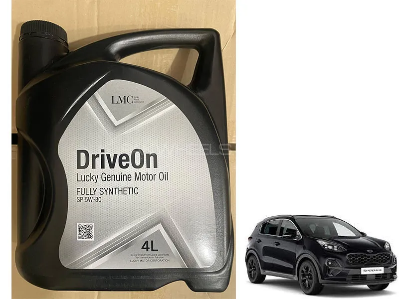 Kia Sportage 2019 to 2024 Genuine DriveOn Fully Synthetic SP 5w 30 Engine Motor Oil 4 litre Image-1