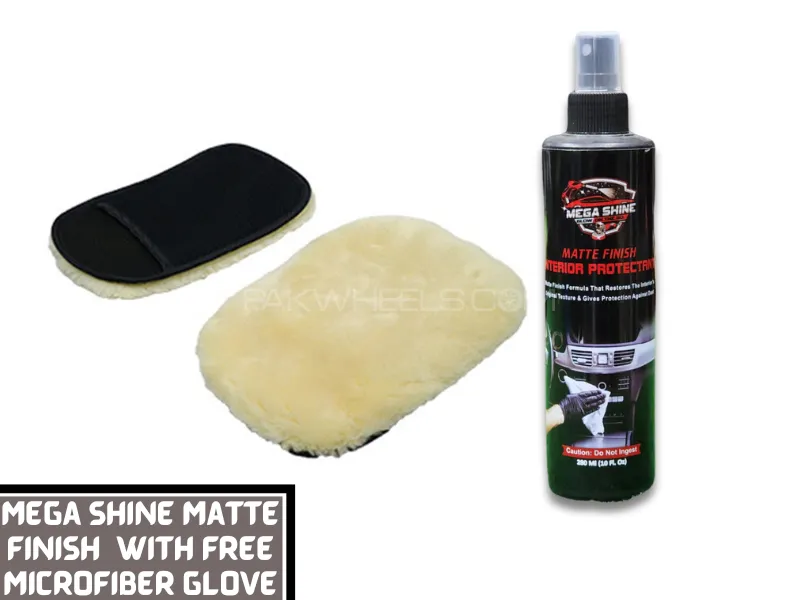 Mega Shine Matte Finish Interior Protectant With Free Microfiber Glove