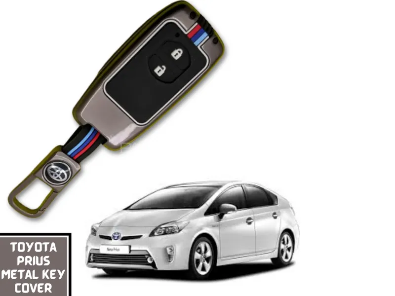 Premium Quality Luxury Metal key cover for Toyota Prius | Zinc Alloy Metal Key Fob Cover