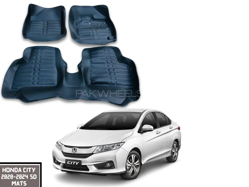 Premium Quality Customized 5D Car Floor Mats for Honda City 2019-2024 | Best Quality 5D Car Mats