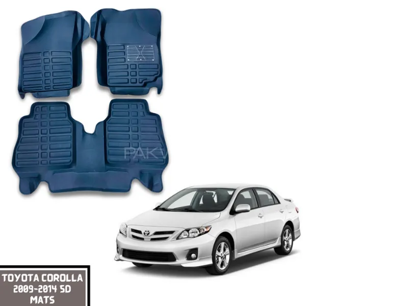 Premium Quality Customized 5D Car Floor Mats for Toyota Corolla 2009-2014 | Best Quality 5D Car Mats Image-1