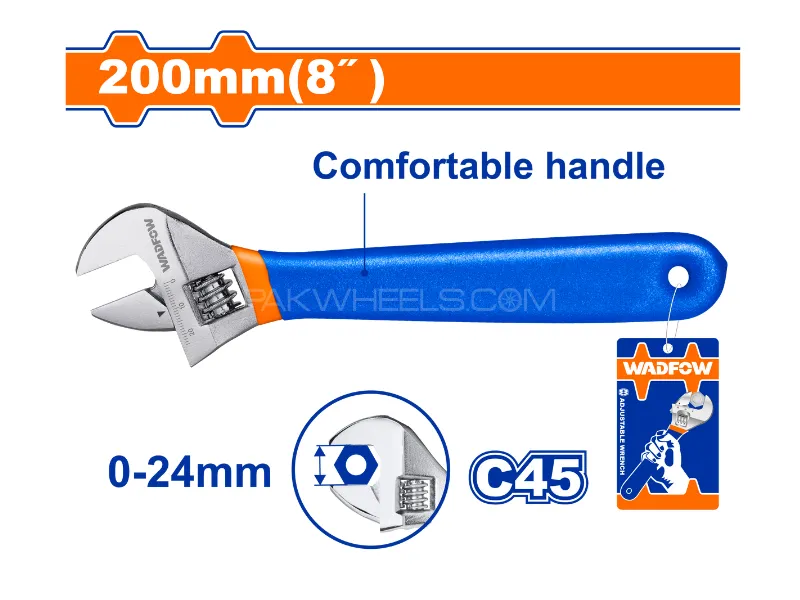 Wadfow Adjustable wrench WAW5108 Image-1