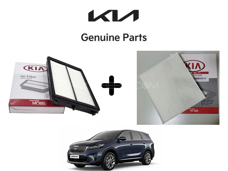 2 in 1 Deal Genuine Air and AC Cabin Filter for KIA Sorento 2021 to 2024 Image-1