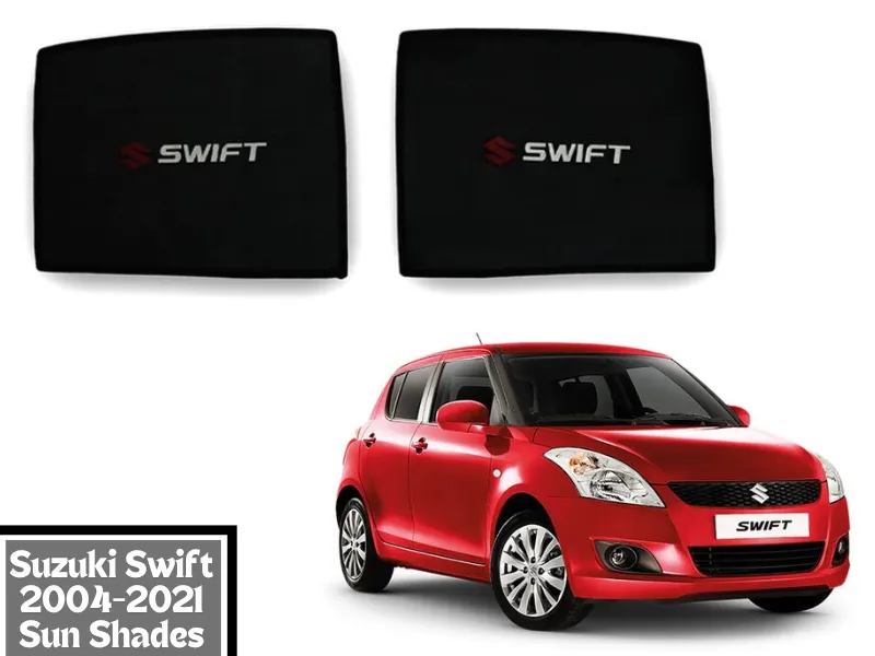 High Quality Suzuki Swift 2004-2021 Car Window shades | Sun shades fabric | Car black sun shades