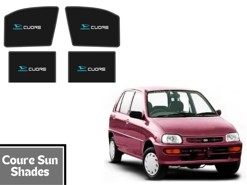 High Quality Daihatsu Coure Car Window shades | Sun shades fabric | Car black sun shades window Image-1