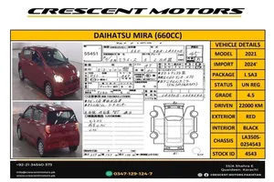 Daihatsu Mira L 2021 for Sale