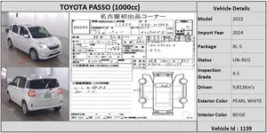 Toyota Passo 2022 for Sale