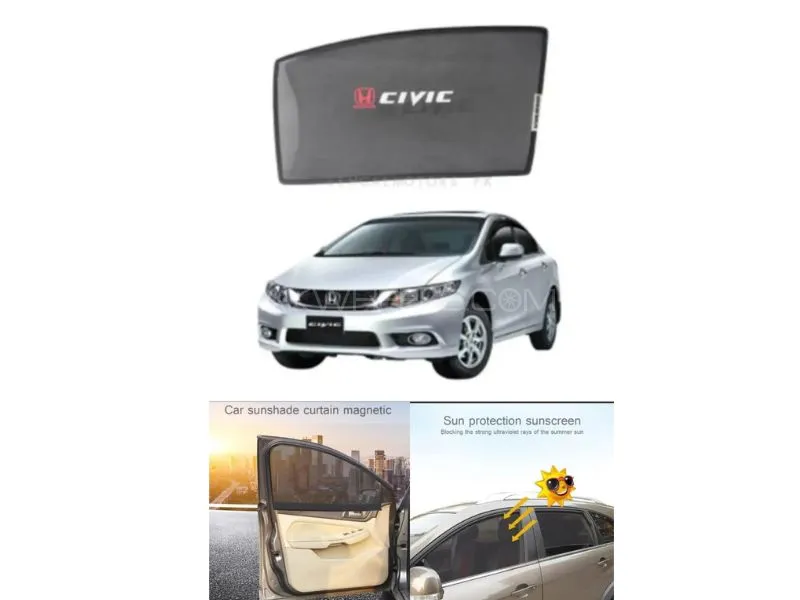 Premium High Quality Sun Shades For Honda Rebirth With Logo Image-1