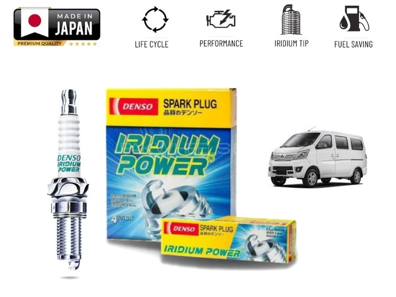 Changan Karvaan 2018-2024 Denso Iridium Spark Plugs | 4 Pcs | Denso Made in Japan Image-1