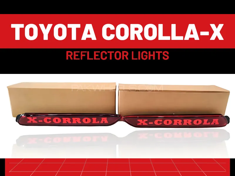 Toyota Corolla  X  Back Bumper LED Reflector Lights - 1Pair