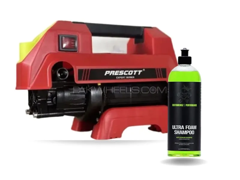 Prescott 170bar Pressure Washer With Solar & Car Shampoo | 3000W | Induction Motor | Copper Motor |  Image-1