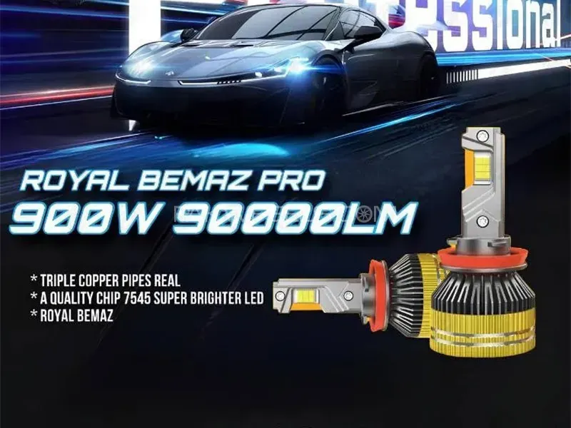 Royal Bemaz Pro LED Headlight Bulb | H11 | 900 W | 90000 LM Image-1