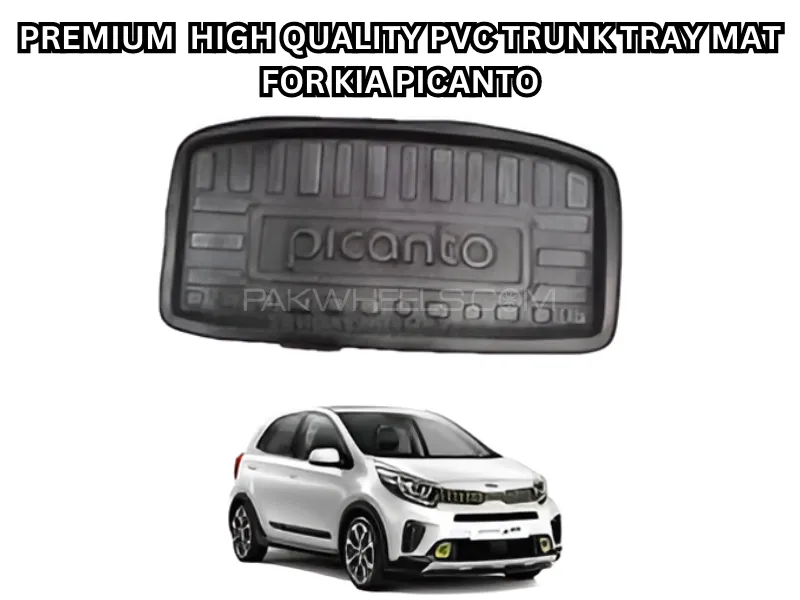 Premium High-Quality PVC Trunk Tray Mat for Kia Picanto Image-1