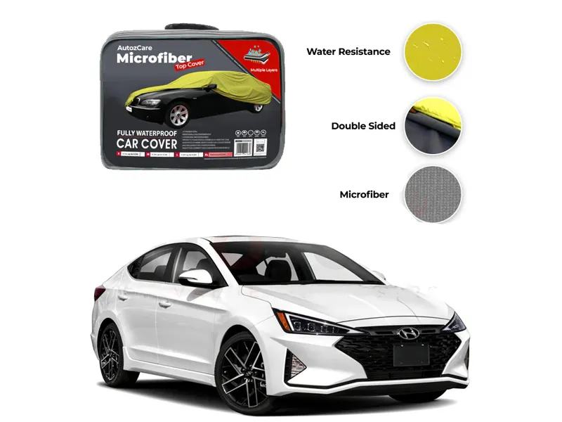 Hyundai Elantra Microfiber Car Top Cover Image-1
