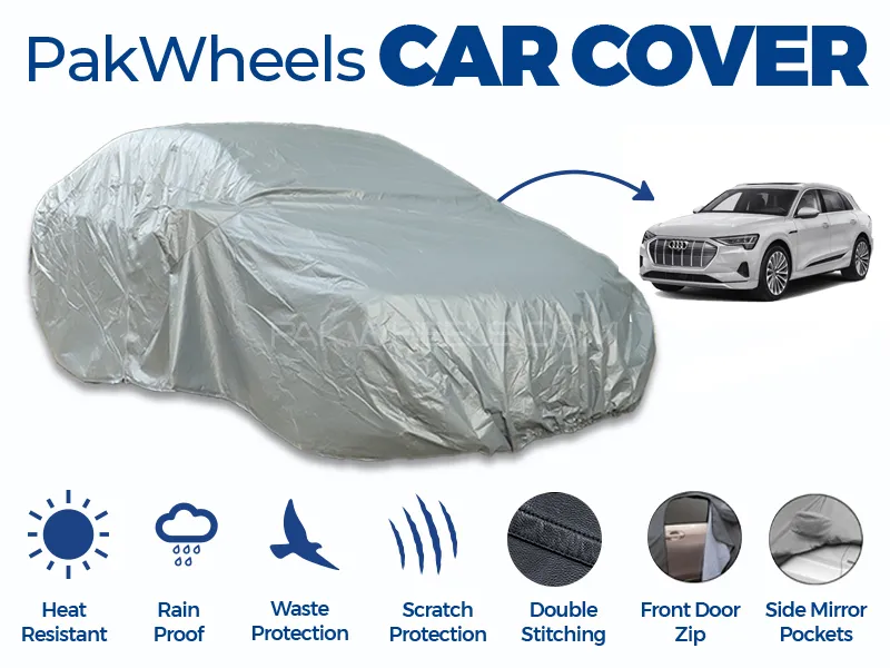 PakWheels Top Cover For Etrone Double Stitched PVC Cotton Image-1