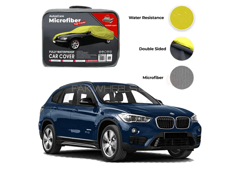 BMW X1 Series Microfiber Car Top Cover - Model 2016-2018 Image-1
