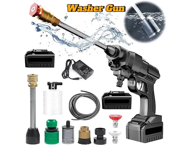 Wireless Pressure Washer | Single Battery | 48 Volts | Free Shampoo Image-1