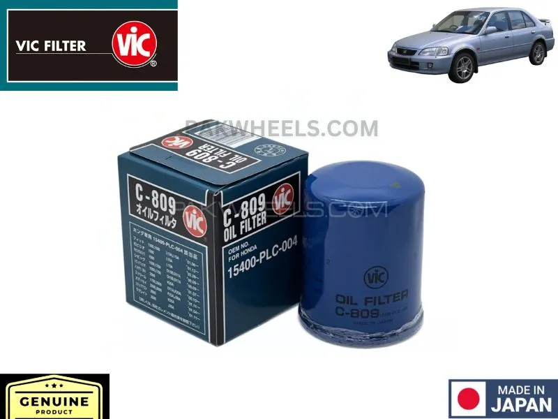 Honda City 2000-2003 VIC Oil Filter - Made in Japan Image-1