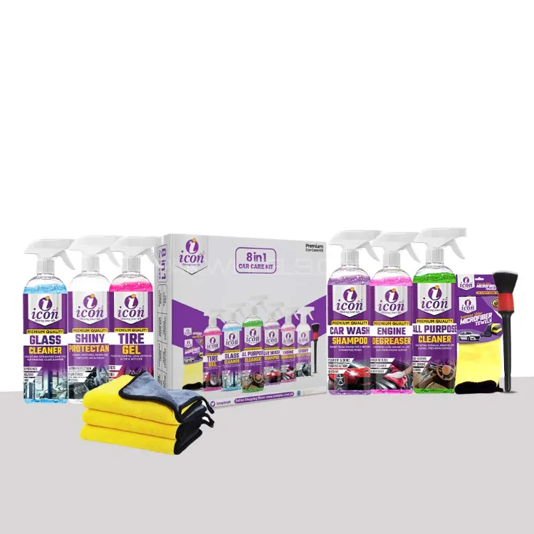 Icon Plus 8 In 1 Premium Car Care Kit Image-1