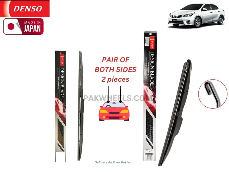 Toyota Corolla Altis 2014-2018 Denso Wiper Blade - 2 Pcs Set - Made in Japan Image-1