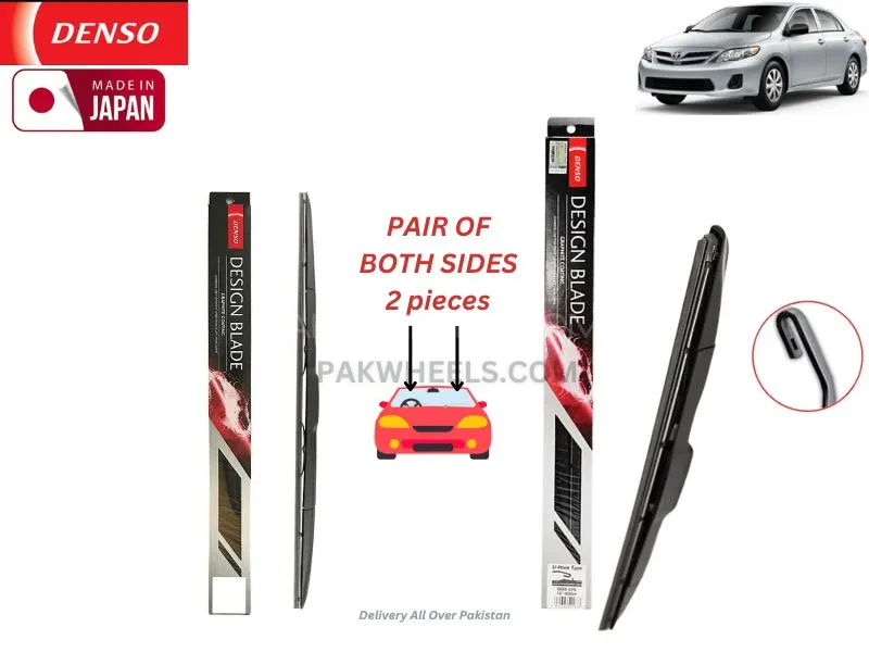 Toyota Corolla Xli 2008-2014 Denso Wiper Blade - 2 Pcs Set - Made in Japan Image-1