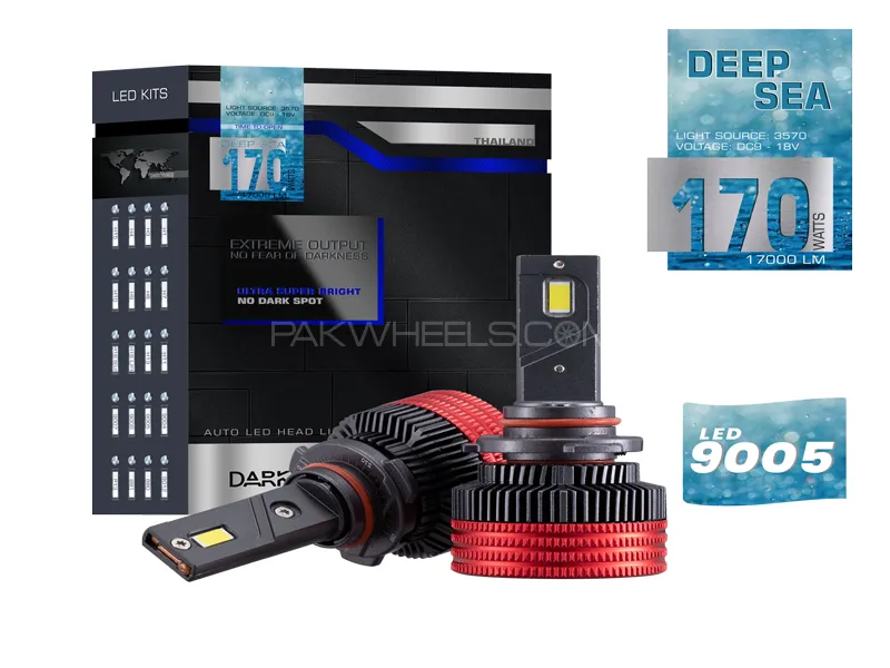 Dark Side Deep Sea LED Headlights Bulb For Toyota Corolla 2014-2024 - 9005 Image-1