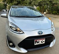 TOYOTA AQUA L PACKAGE NEW SHAPE (1500cc)
Model 2017 || Registered 2021 end
Silver Color
Bumper To Bumper Original 100% Guaranteed 
4 Grade Auction Sheet 
15,000km Import Mileage 
63,000 Current Mileage
Key Start 
Climate control A/c
Multi Steering
TV back camera
New Rims & Tires Installed 
100% BATTERY AND ABS  
Radar 
Interior is as crispy as new 
1st Owner 
Still Smells Like New 
Extremely good condition 
Just like a brand new car
EXCHANGE POSSIBLE WITH ANY CAR