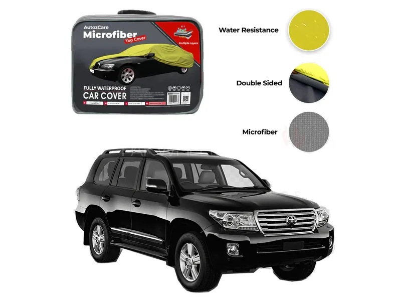Toyota Land Cruiser Microfiber Car Top Cover - Model 2007-2015 Image-1