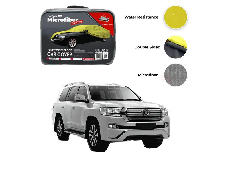 Toyota Land Cruiser Microfiber Car Top Cover - Model 2015-2022 Image-1