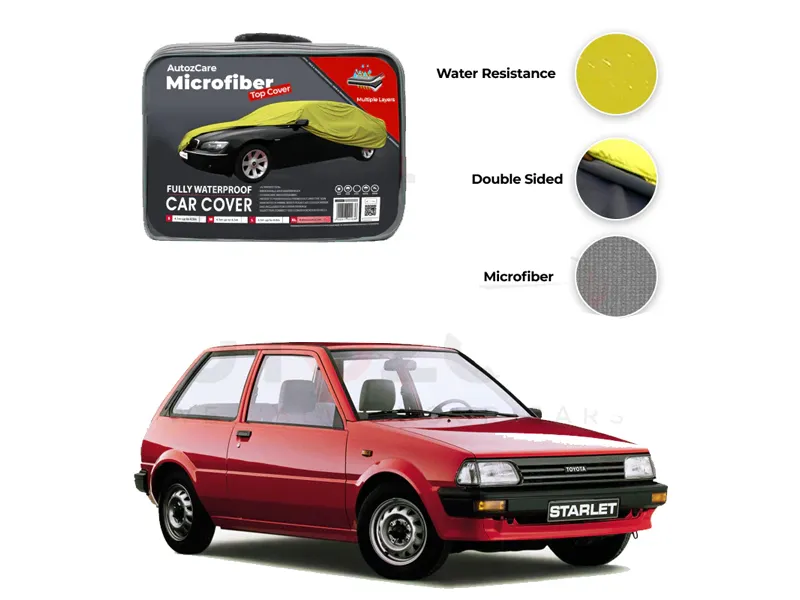 Toyota Starlet Microfiber Car Top Cover - Model 1978-1984 Image-1