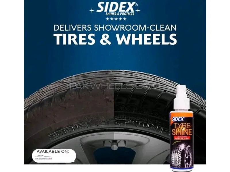 Premium High-Quality Sidex Tyre Shiner 120 ml for Your Car Image-1