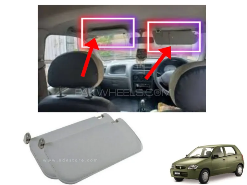Suzuki Alto 1000cc Roof Sun Visor | 2  Pieces | Image-1